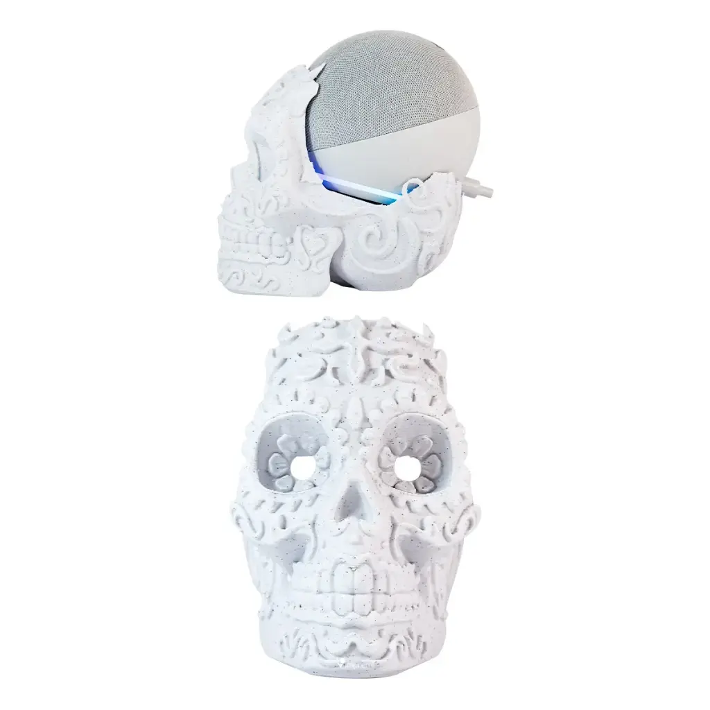 Base Alexa Echo Dot Calavera Ornamental Impremli
