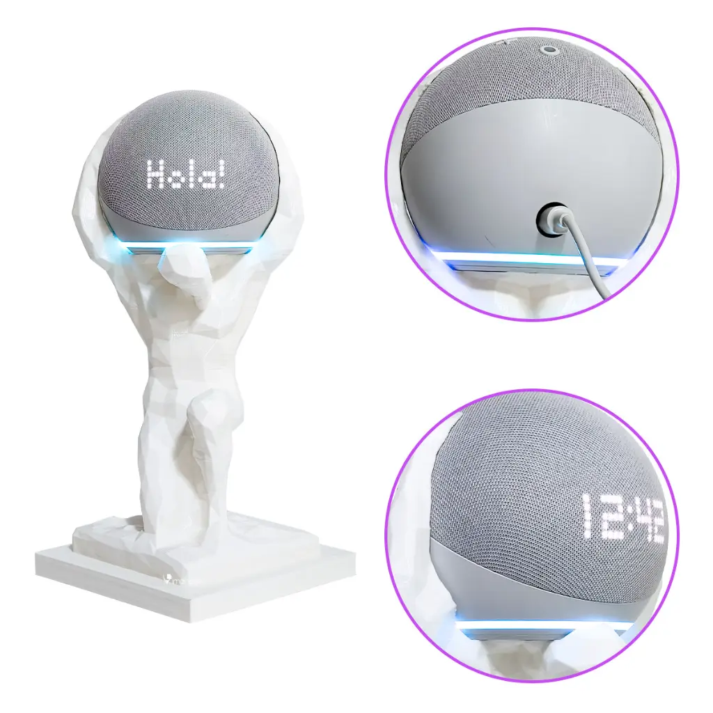 Base Alexa Echo Dot Tipo Atlas Impremli (Blanco)