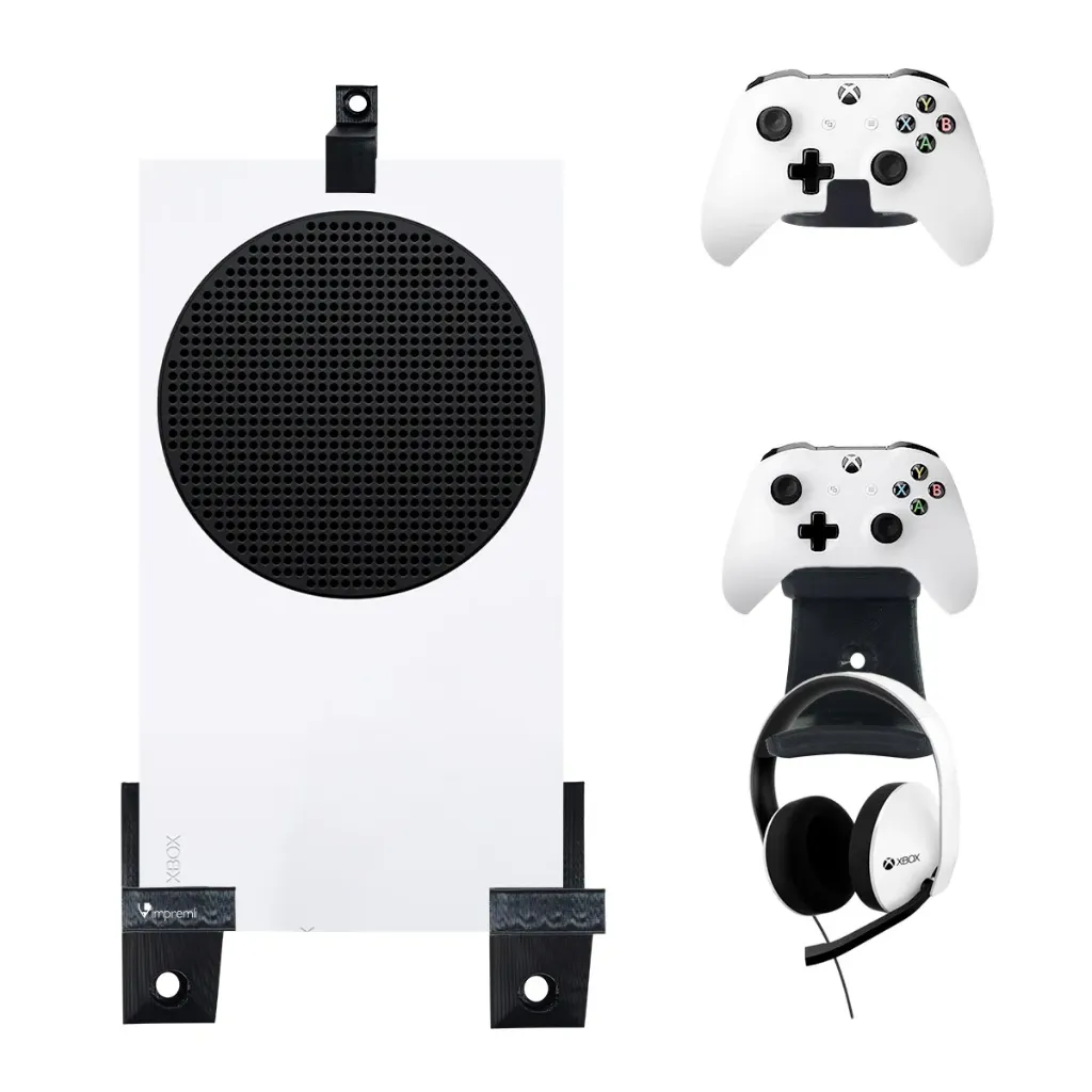 Kit Soporte Consola Xbox Series S + 2 Base Control y Audífonos
