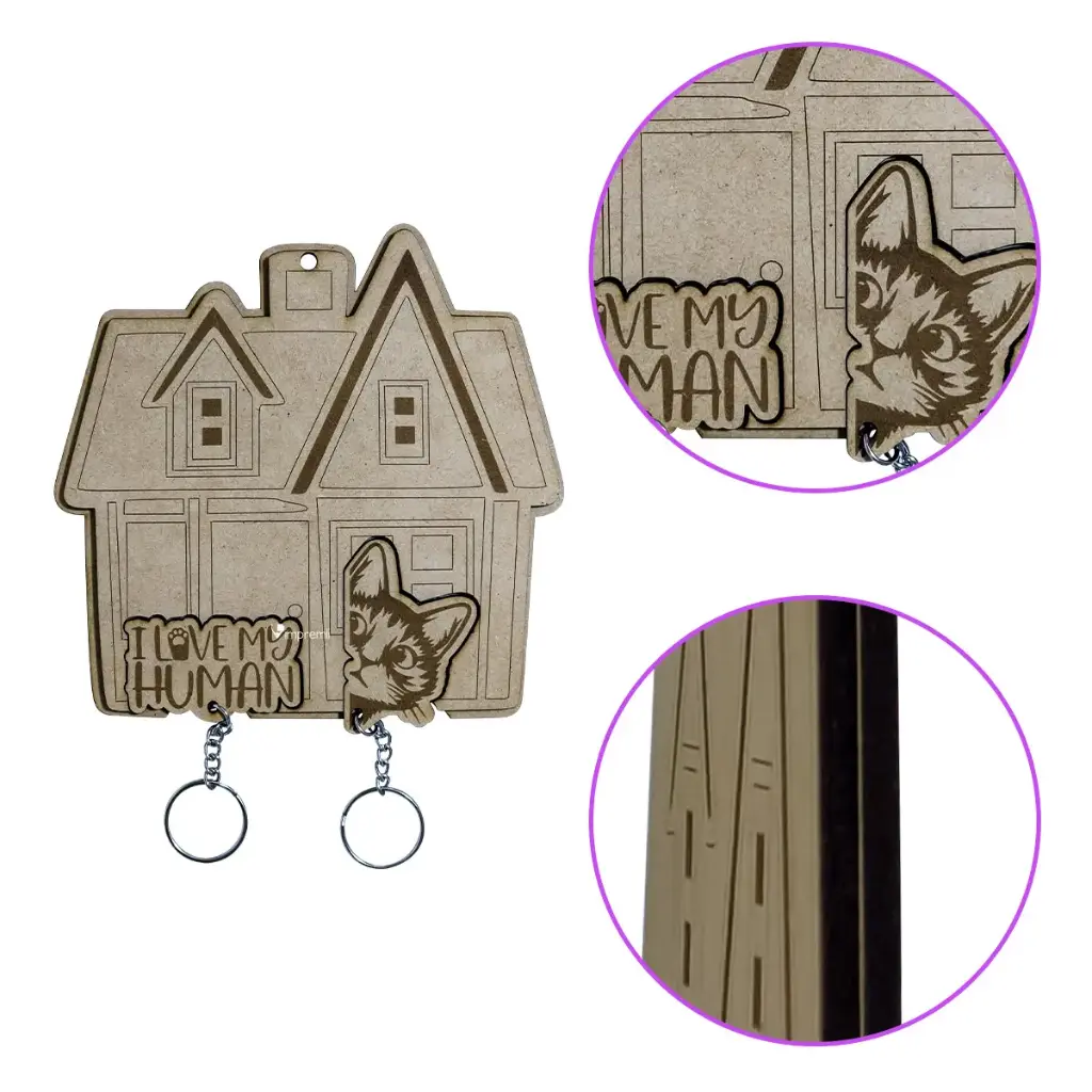 Portallaves Gato MDF