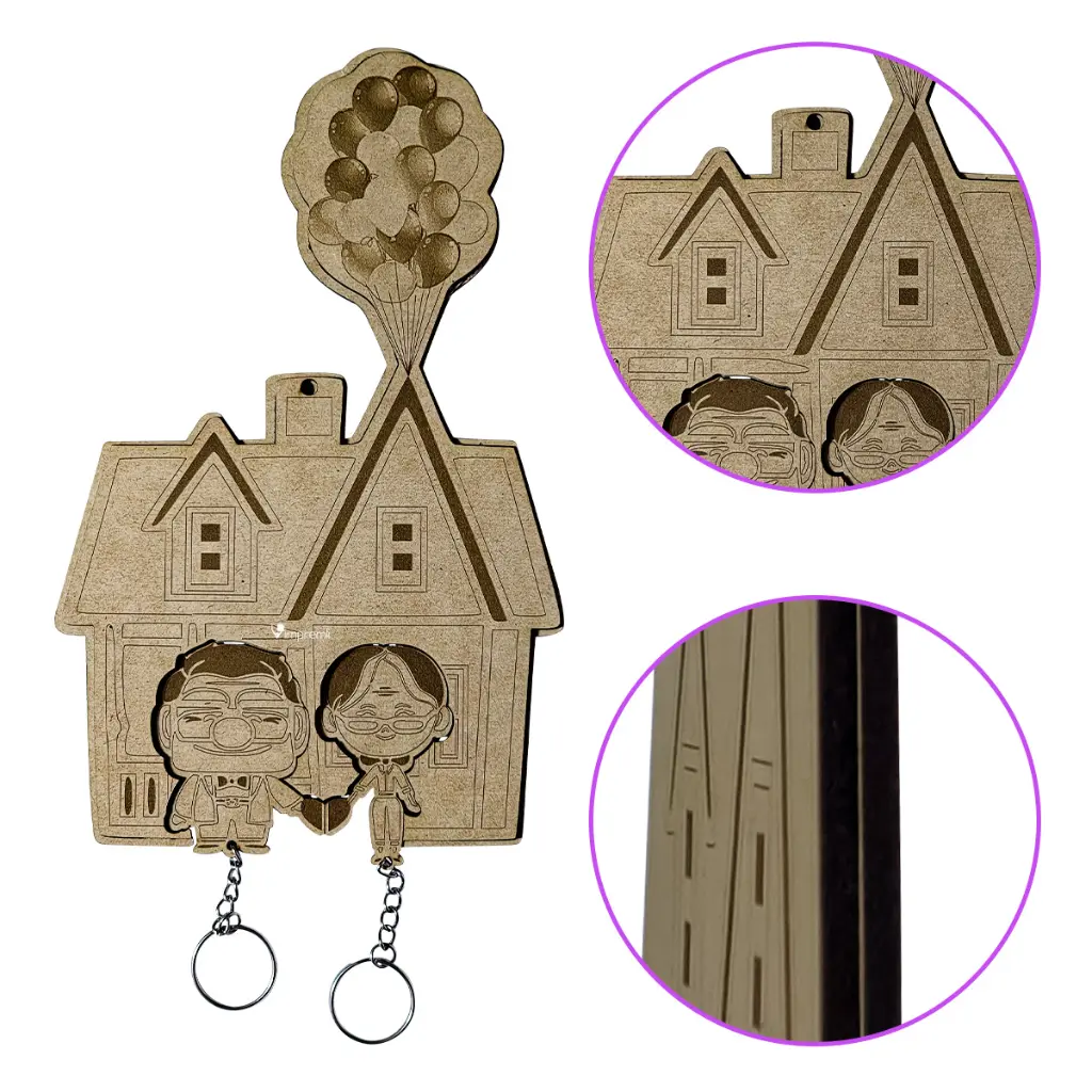 Portallaves de Pared MDF Tipo Up Impremli