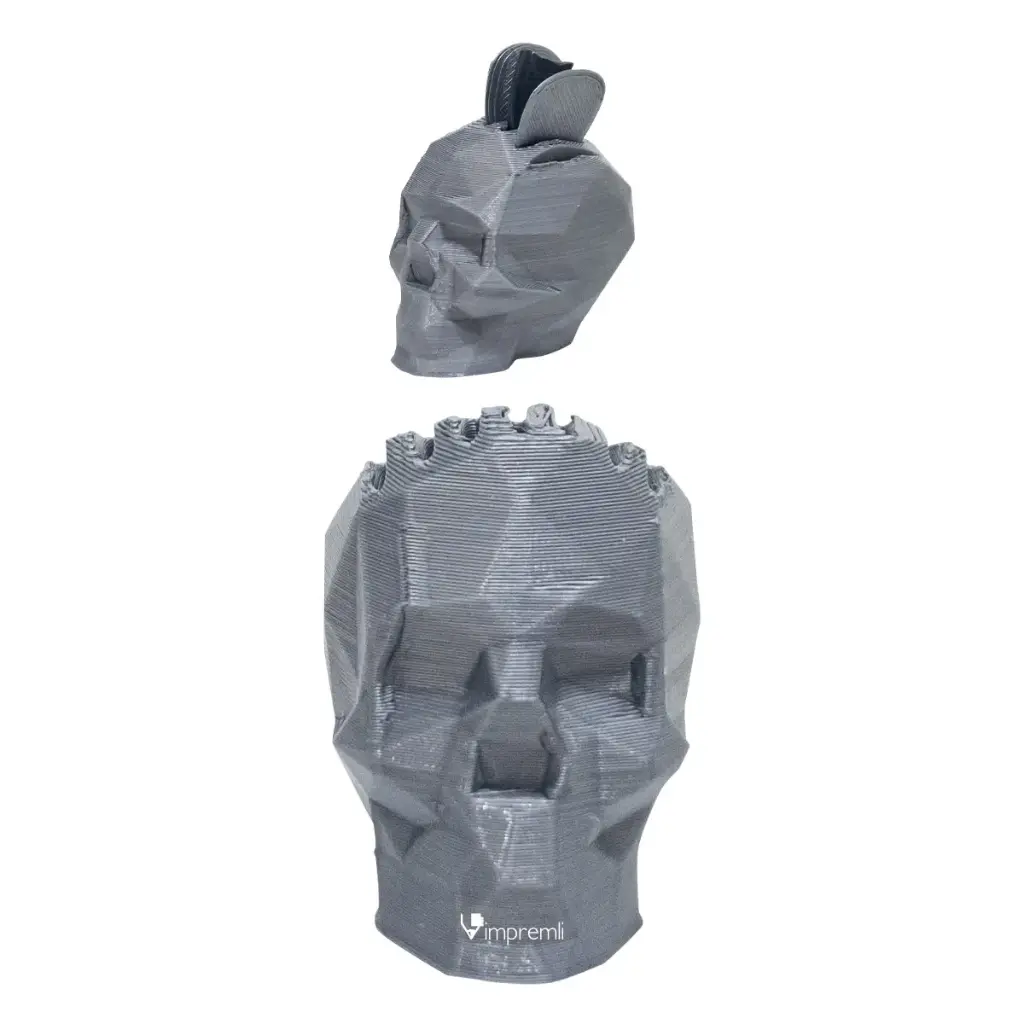 Porta Plumillas de Guitarra Tipo Cráneo Poly Impremli (Gris)