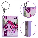 Llavero Tipo Billete de Ajolote Kawaii Impremli