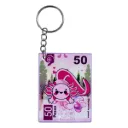 Llavero Tipo Billete de Ajolote Kawaii Impremli