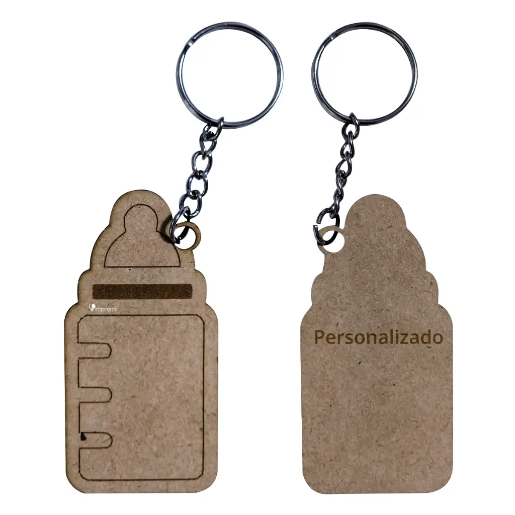 Llavero  MDF  Bebe Biberon Personalizado (Biberon)