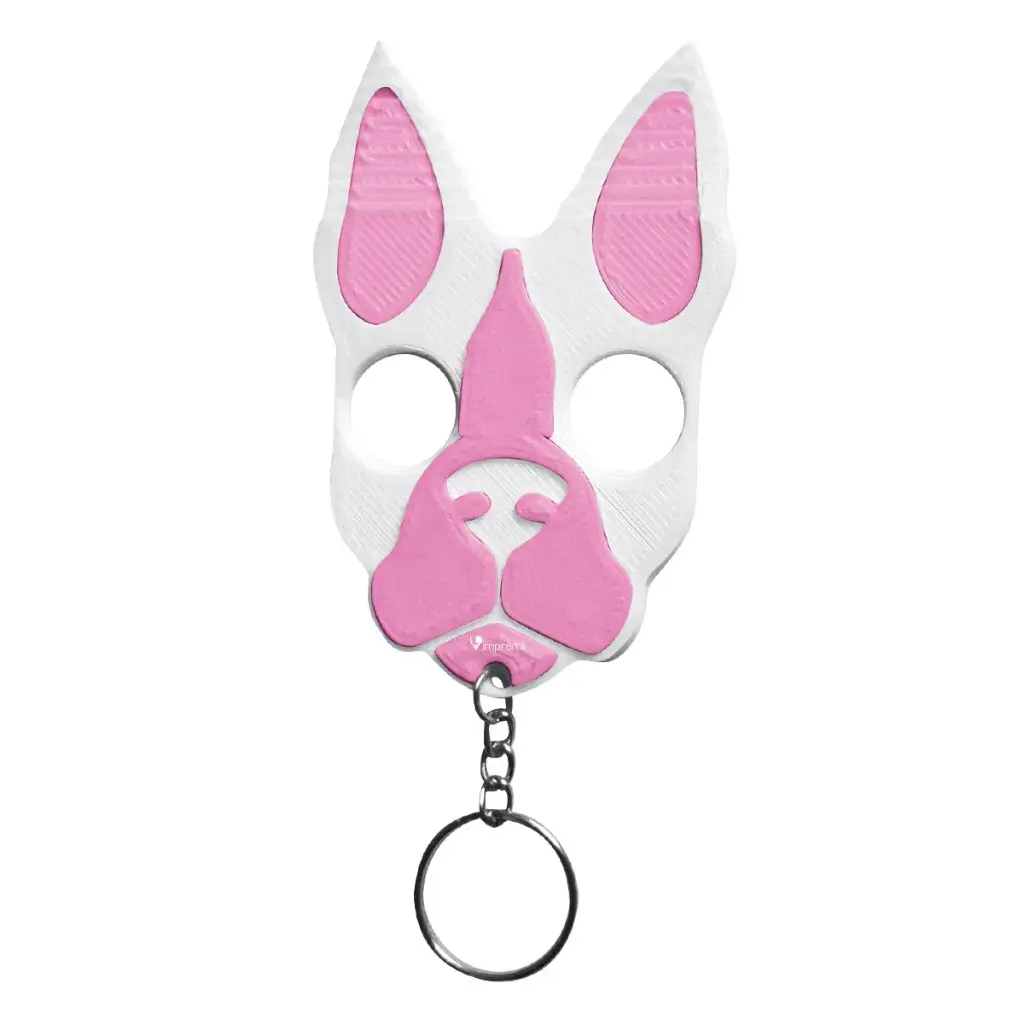 Llavero Frances (Blanco/Rosa)