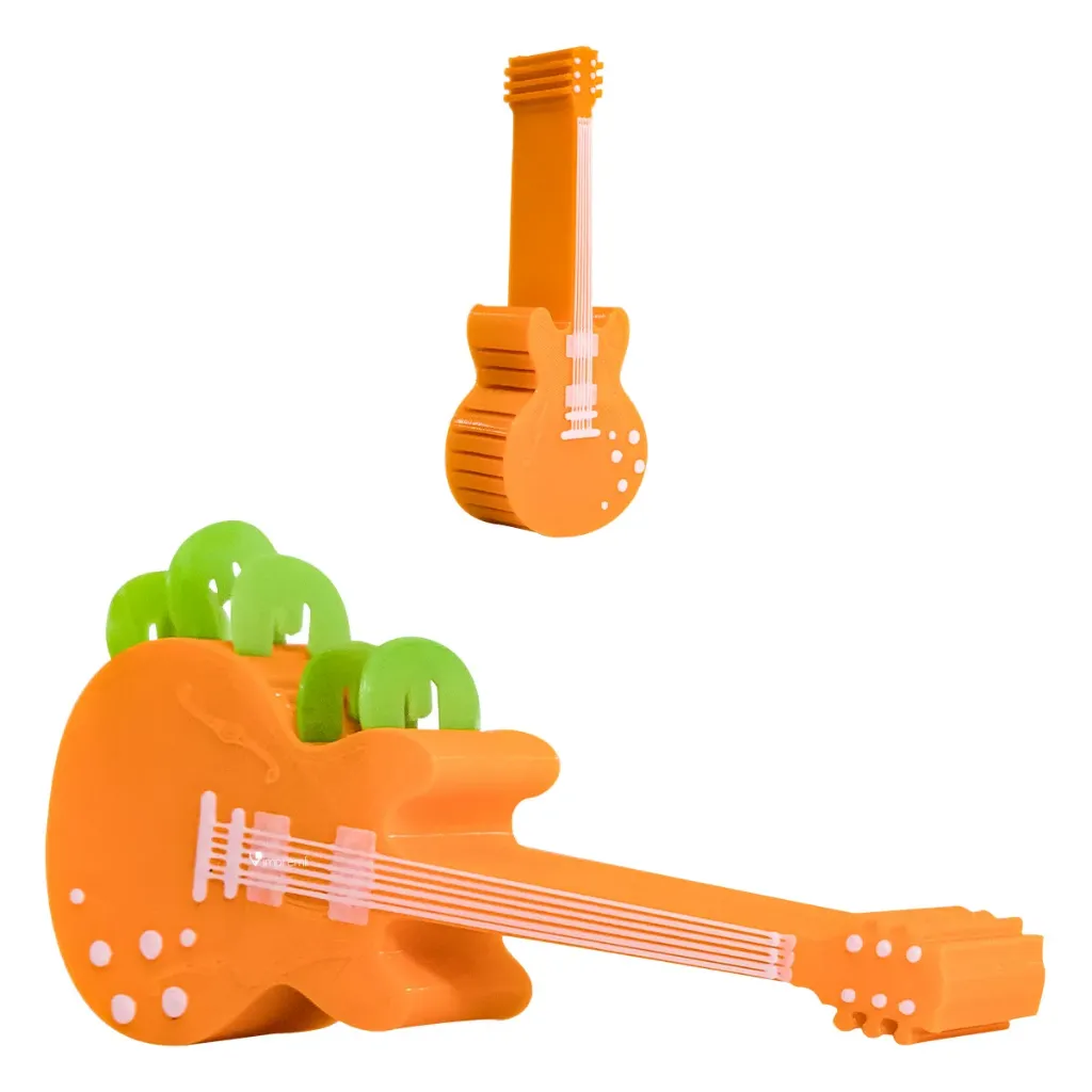 Porta plumillas  (Naranja/Blanco)