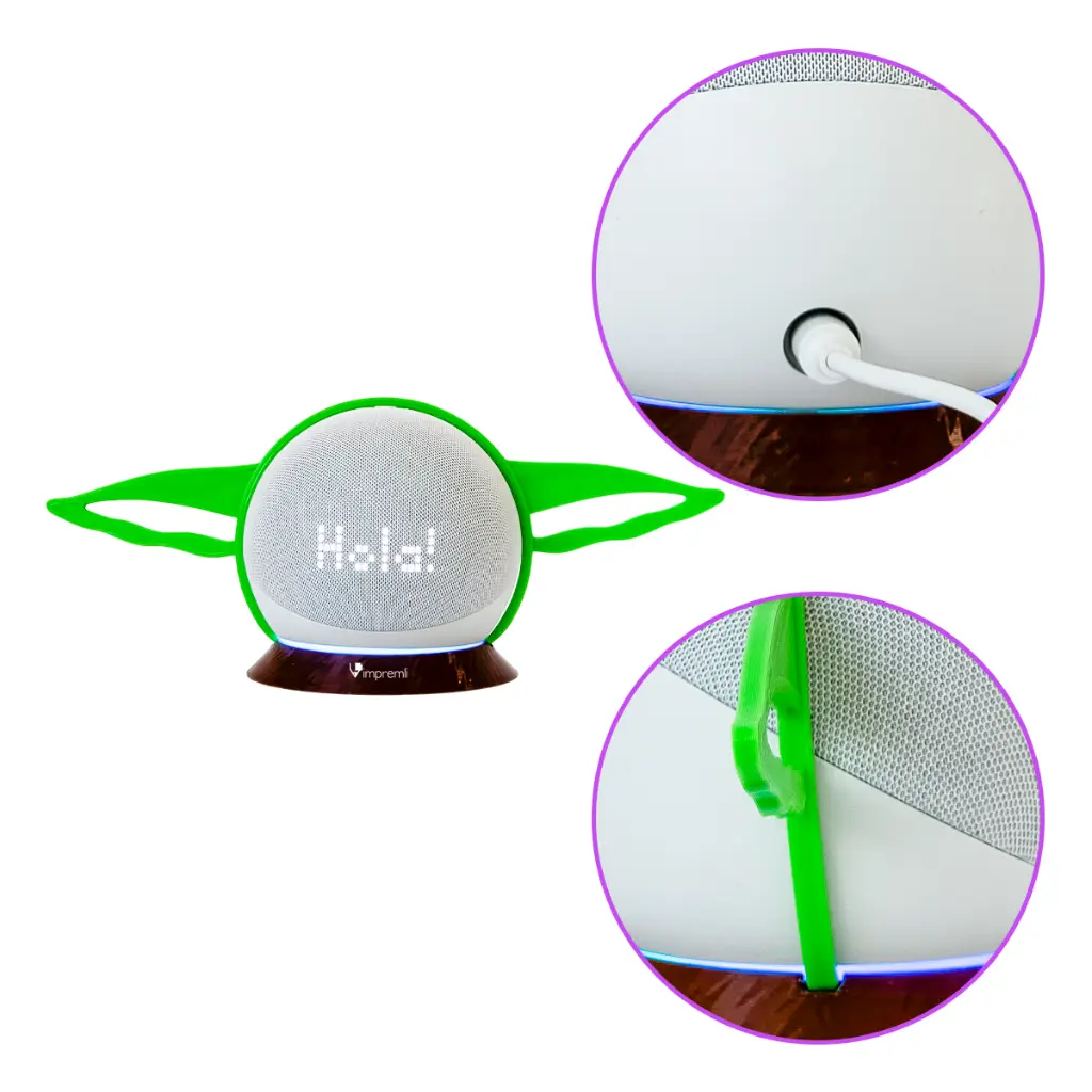 Soporte para Alexa Echo Dot Tipo Baby Yoda Impremli