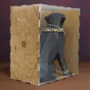 Urna Funeraria para Cenizas de Cremación Mascota arte huichol “Jaguar de la Noche”