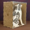 Urna Funeraria para Cenizas de Cremación Mascota arte huichol “Arena Mística”