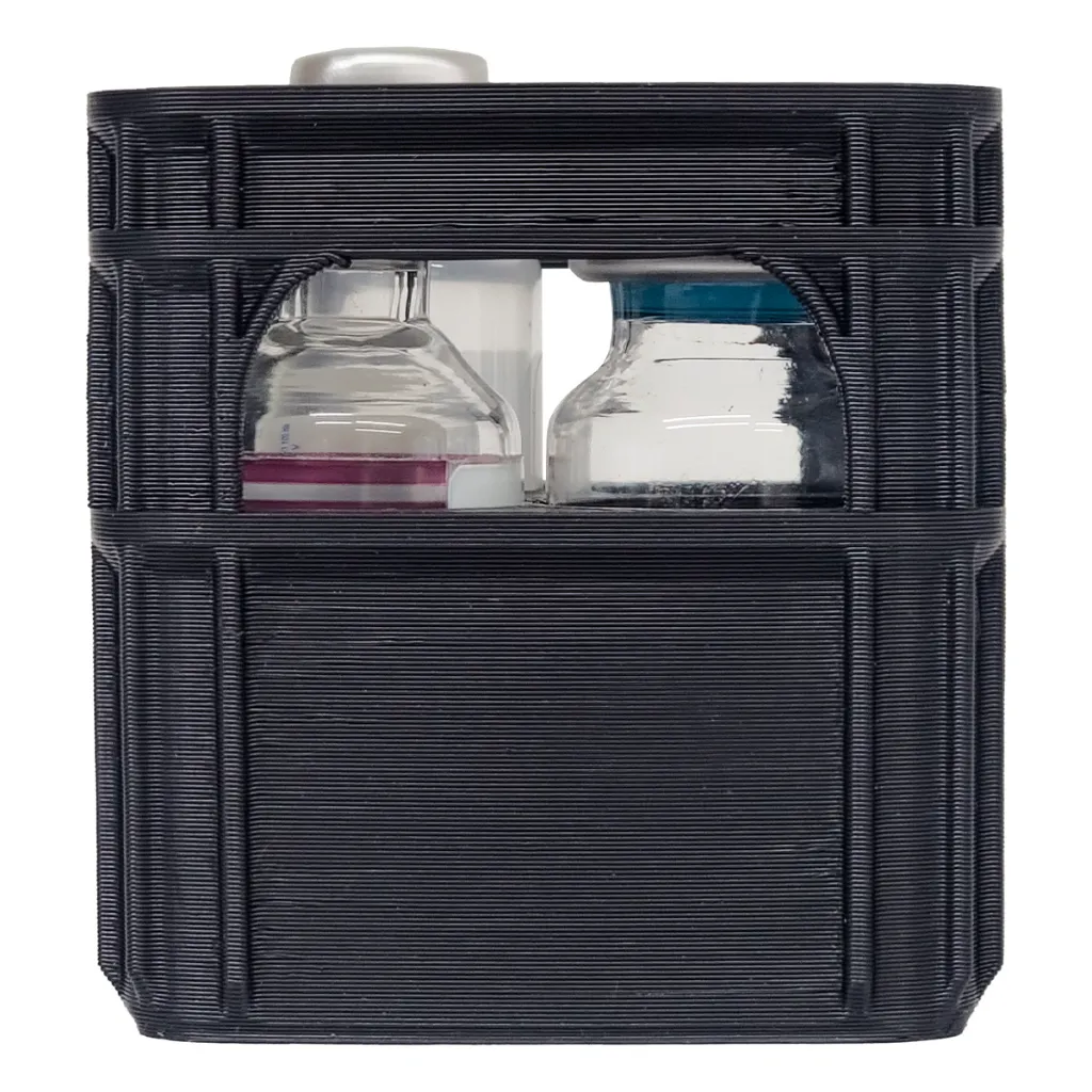 Caja Porta Viales Apilable (Negro)