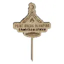 100 Palillos Personalizado Letrero Topper Cóctel Madera (pieza)