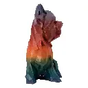 Figura Decorativa Poligonal de Mascota Tipo Yorkie Impremli