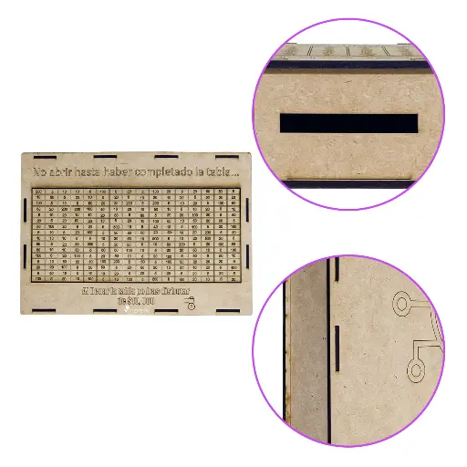 Alcancia MDF
